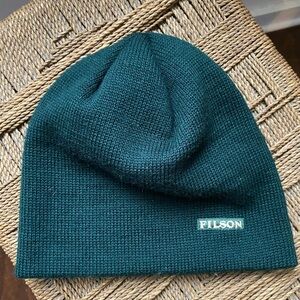 Filson Hat Men’s Beanie 100% Wool Tobbogan Green